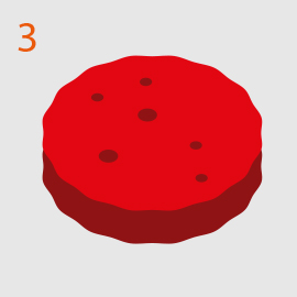 Shape the patties Shape the patties