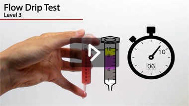 Flow drip test - level 3