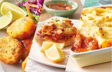 Fish cakes,tandoori pizzas & a butter chicken pie Fish cakes,tandoori pizzas & a butter chicken pie