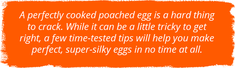 A perfectly cooked poached egg A perfectly cooked poached egg